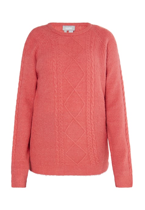 usha Gebreide trui Dames Vintage rood - Image 1