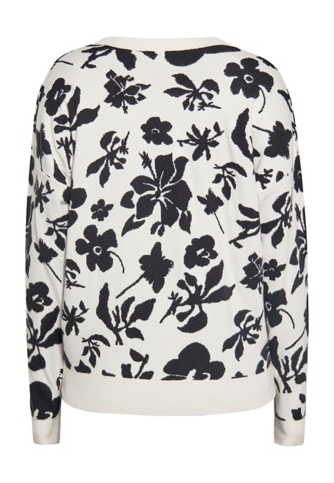 usha Jumper Dames wol wit zwart - Image 4
