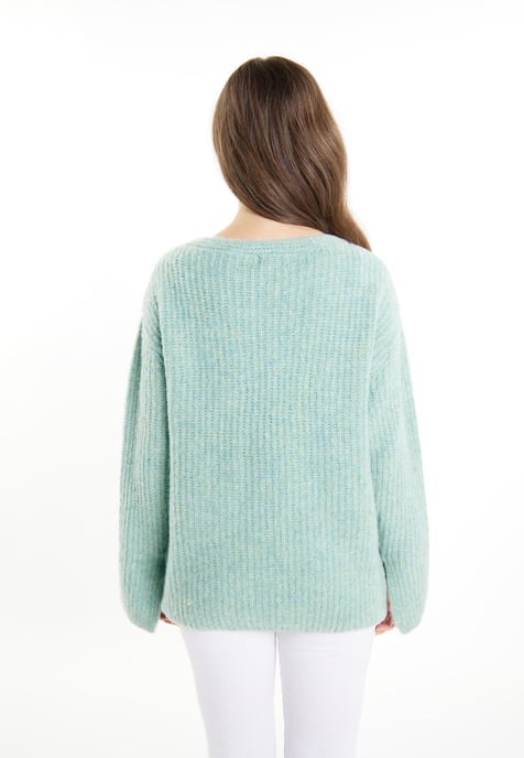 usha Gebreide trui Dames Ice mint melange - Image 4