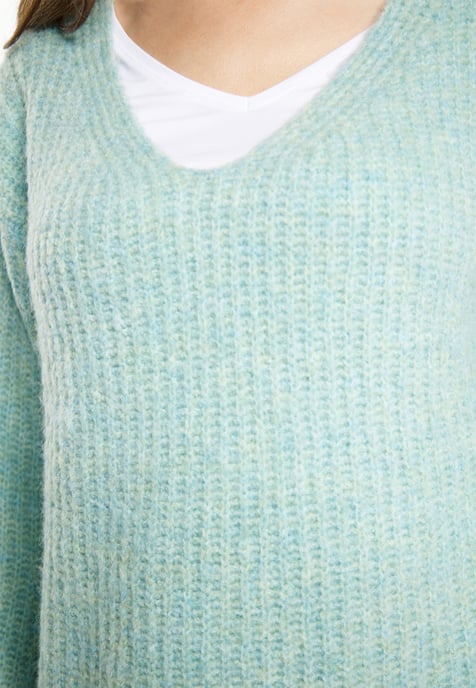 usha Gebreide trui Dames Ice mint melange - Image 5