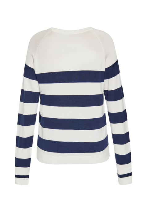 usha Jumper Dames wit + marine - Image 4