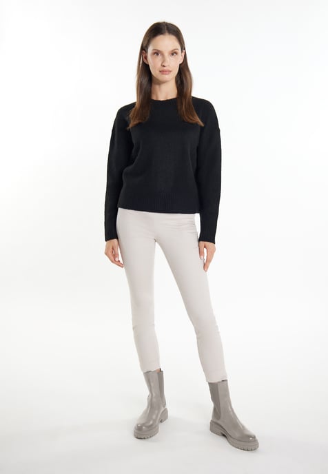usha Gebreide trui Dames zwart - Image 2