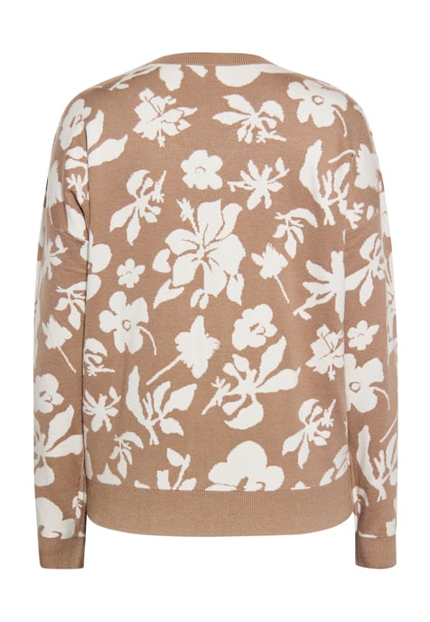 usha Jumper Dames taupe/gebroken wit - Image 4