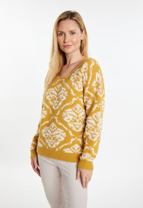 usha Gebreide trui Dames Kerrie veelkleurig - Image 3