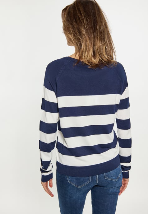 usha Jumper Dames marine wit - Image 5