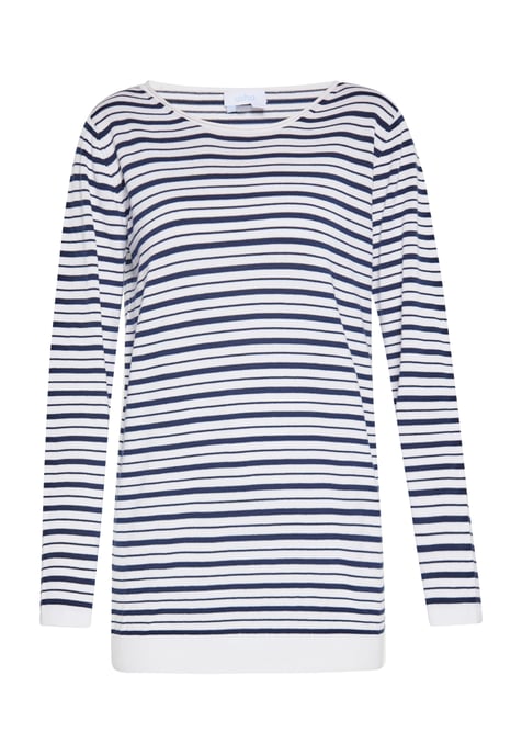 usha Jumper Dames wit + marine - Image 1