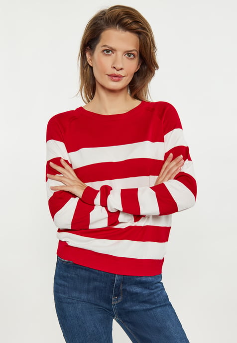 usha Jumper Dames rood wit - Image 3