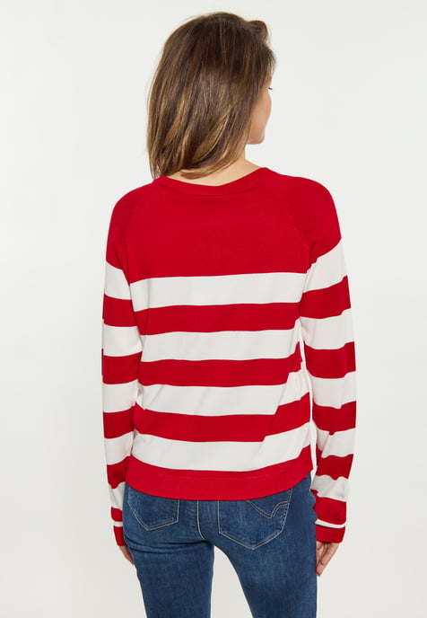 usha Jumper Dames rood wit - Image 5