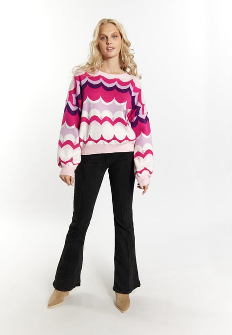 IZIA Jumper Dames Roze Veelkleurig - Image 2