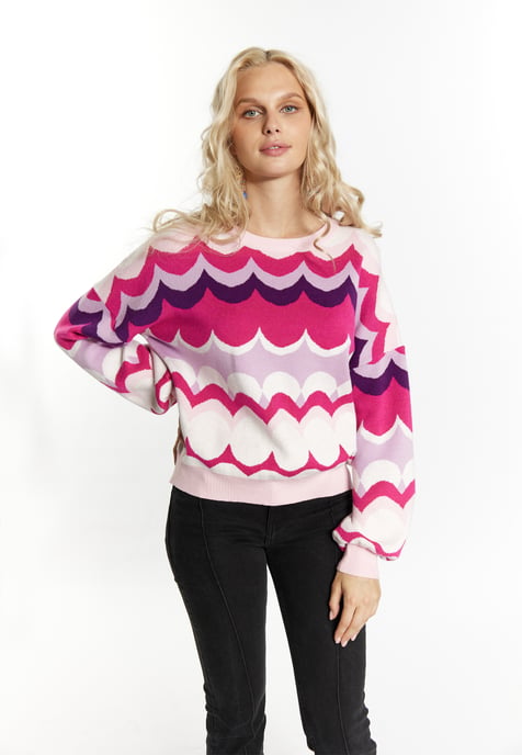 IZIA Jumper Dames Roze Veelkleurig - Image 3
