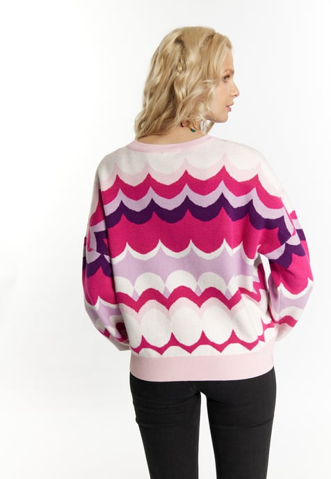 IZIA Jumper Dames Roze Veelkleurig - Image 4