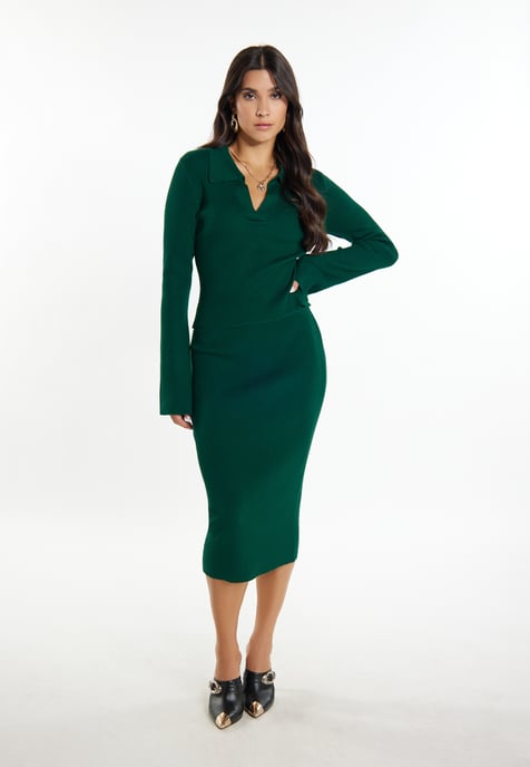 Faina Jumper Dames Smaragdgroen - Image 2