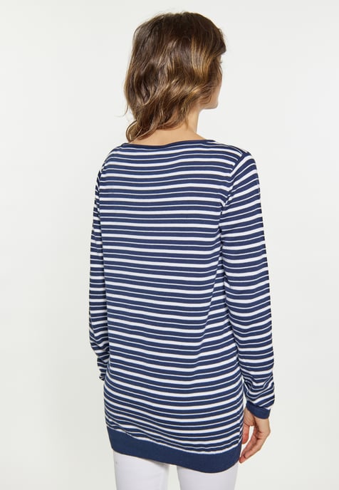 usha Jumper Dames marine wit - Image 5