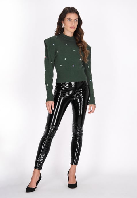 Faina Jumper Dames donkergroen - Image 2