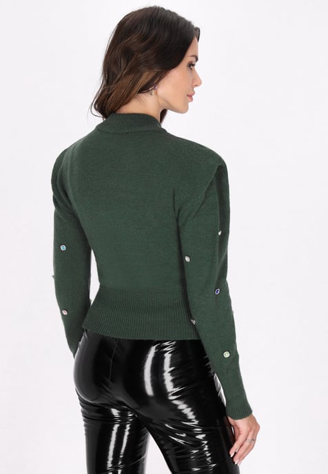 Faina Jumper Dames donkergroen - Image 4