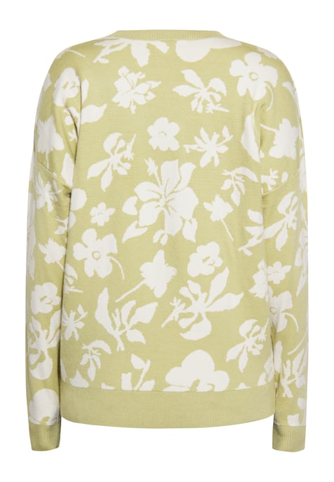 usha Jumper Dames Lichtgroen gebroken wit - Image 4