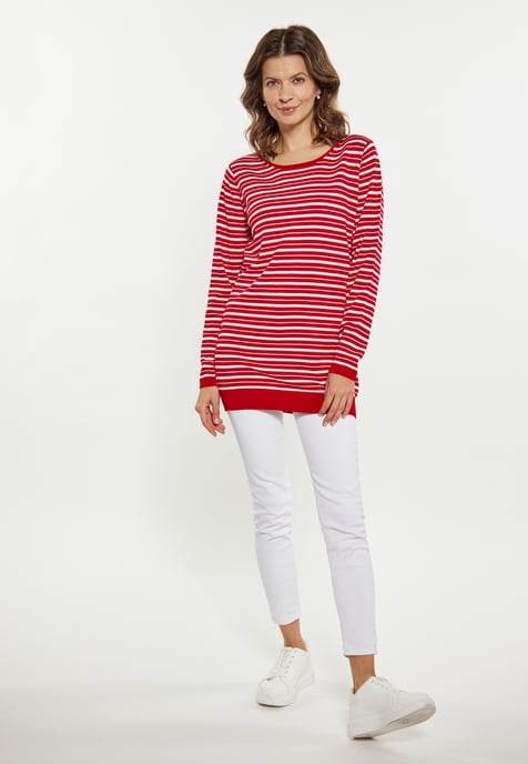 usha Jumper Dames rood wit - Image 2