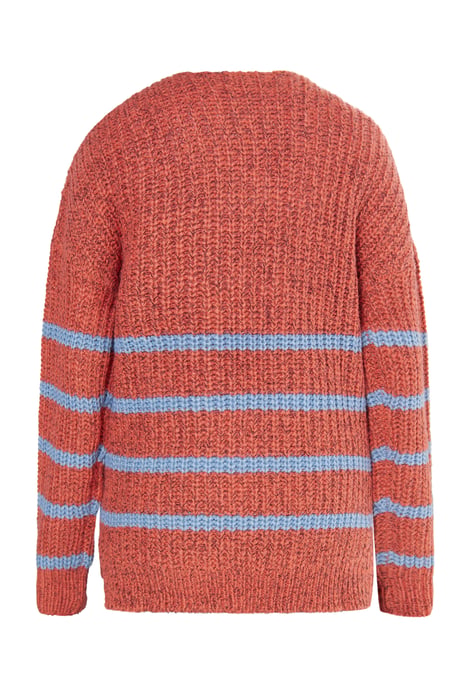 usha Gebreide trui Dames Vintage rood - Image 2