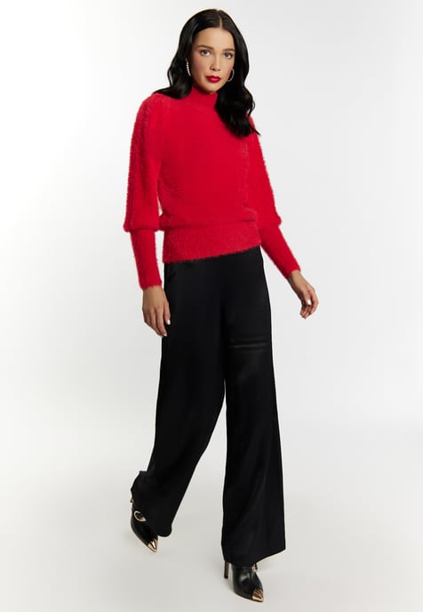 Faina Gebreide trui Dames rood - Image 2
