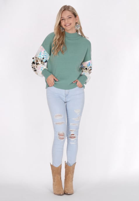 IZIA Jumper Dames aqua - Image 2