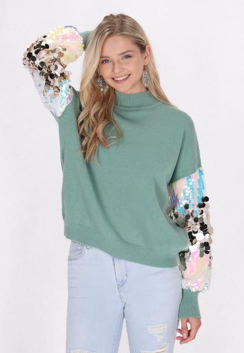 IZIA Jumper Dames aqua - Image 3