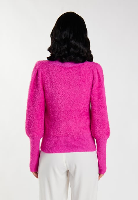 Faina Gebreide trui Dames roze - Image 4