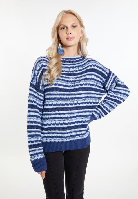 IZIA Jumper Dames Navy Veelkleurig - Image 3