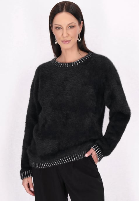 usha Jumper Dames zwart en wit - Image 3