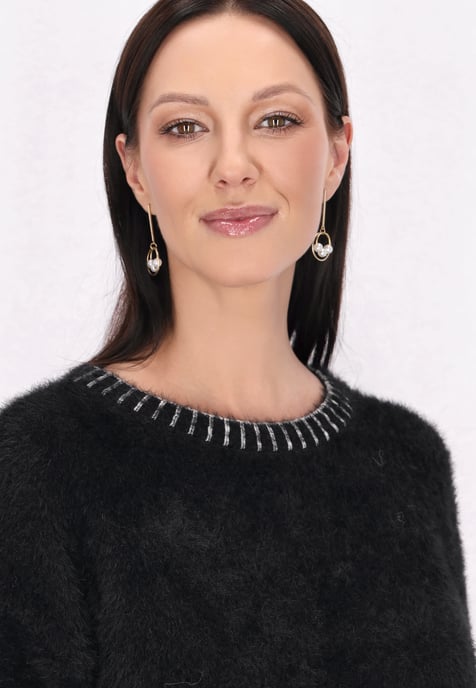 usha Jumper Dames zwart en wit - Image 5