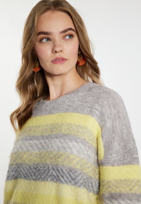 IZIA Jumper Dames Grijs Veelkleurig - Image 5