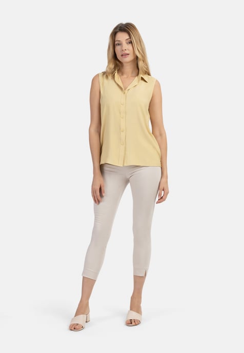 usha Blouse top Dames lichtgeel - Image 2