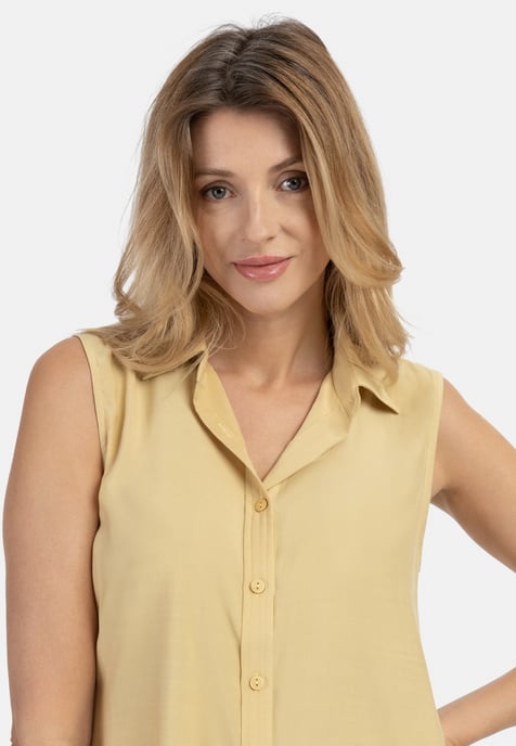 usha Blouse top Dames lichtgeel - Image 5