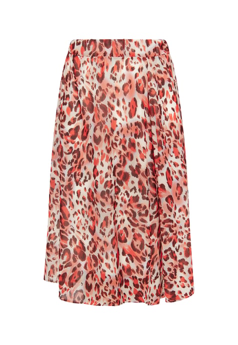 Faina Rok met luipaardprint Dames Rood Veelkleurig - Image 1
