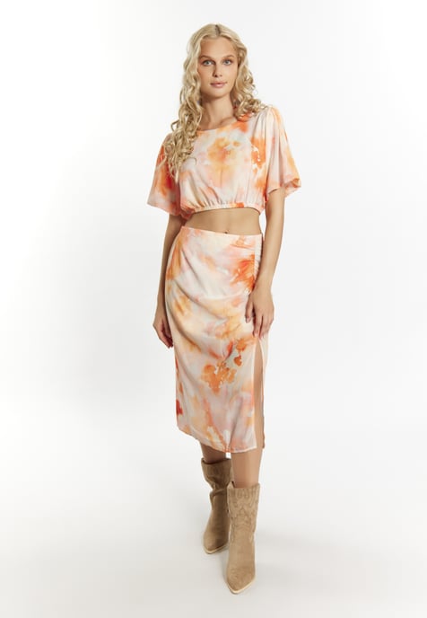 IZIA Rock Dames Oranje Veelkleurig - Image 2