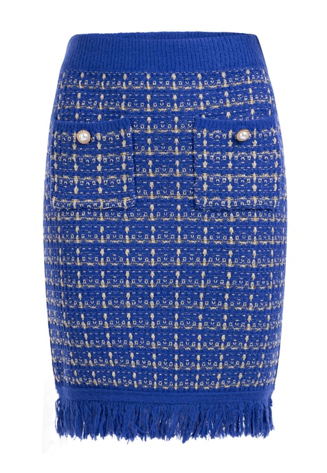 Faina gebreide rok Dames donkerblauw - Image 1