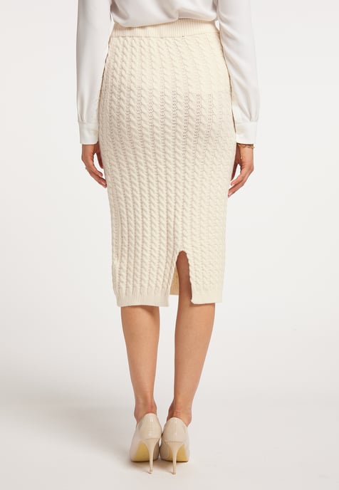 Faina gebreide rok Dames champagne - Image 4