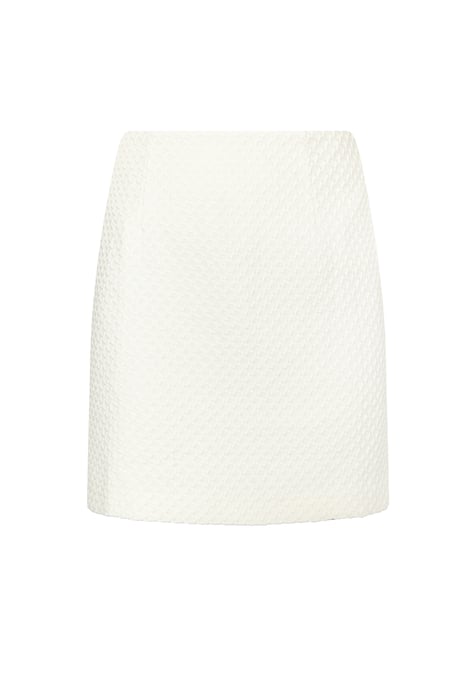 Faina Minirok van bouclé Dames wolwit - Image 1