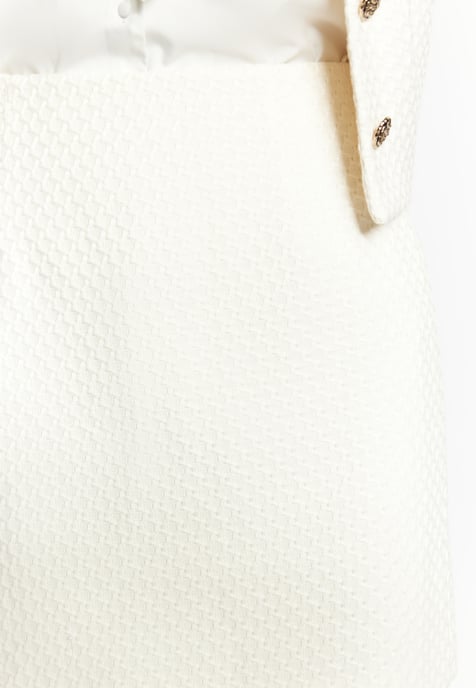 Faina Minirok van bouclé Dames wolwit - Image 5