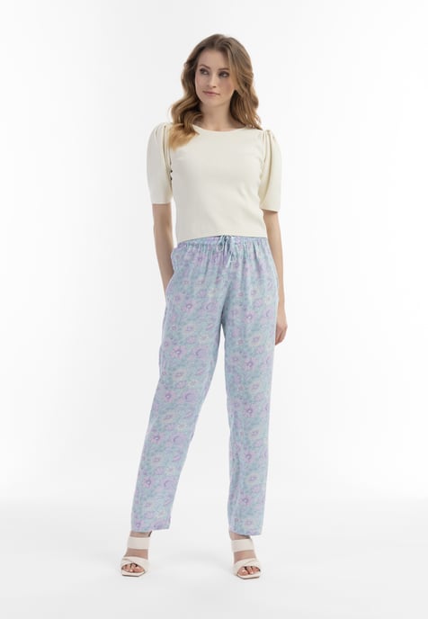 usha Stof broek Dames Turkoois Veelkleurig - Image 2