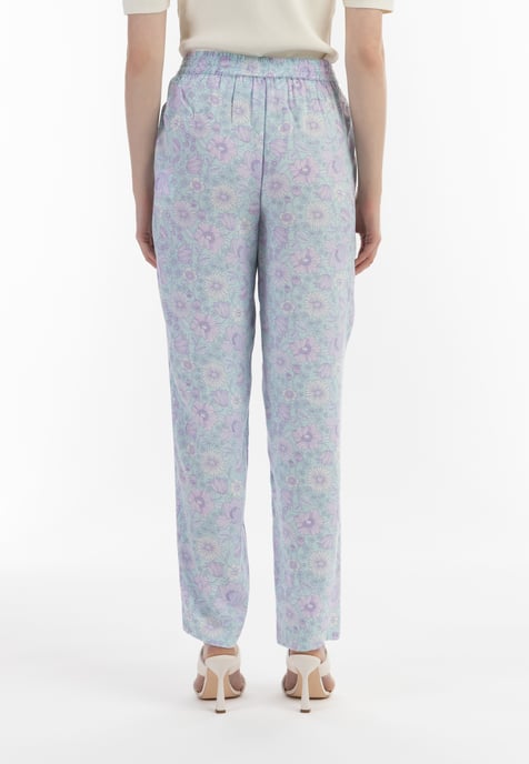usha Stof broek Dames Turkoois Veelkleurig - Image 4