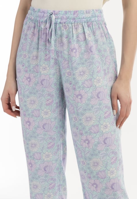 usha Stof broek Dames Turkoois Veelkleurig - Image 5