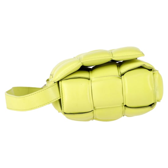 Bottega Veneta gewatteerde cassette schoudertas in pastelgroen lamsleer - Image 3