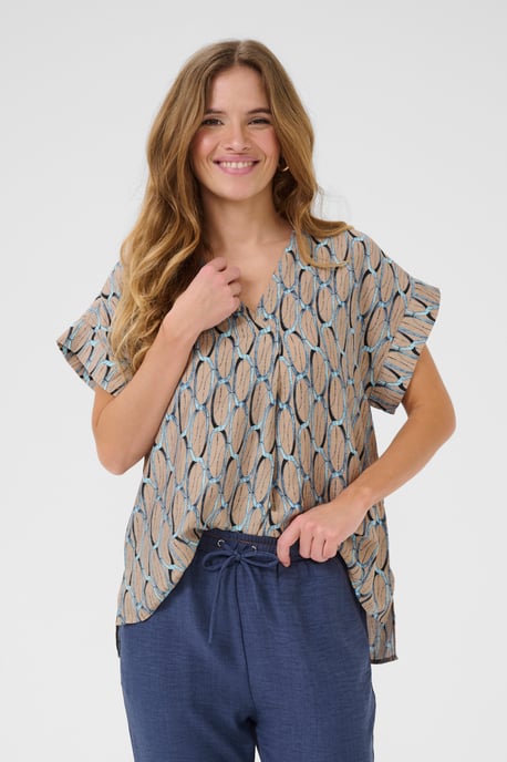 Blouse met korte mouwen CUbae Blouse met korte mouwen Relaxed fit - Image 3