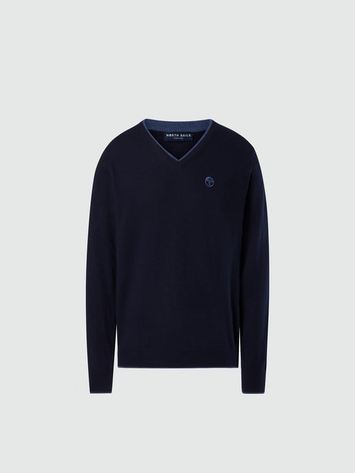North Sails Trui V-hals met geborduurd logo - Image 5