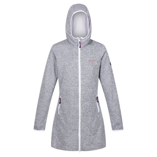 Regatta Dames/Dames Bloomfield Marl Longline Fleecejack (Heide/Wit) - Image 1
