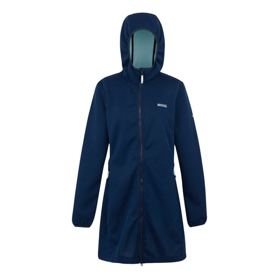 Regatta Dames/Dames Bloomfield Marl Longline Fleecejack (Marine/Icy Morn) - Image 1
