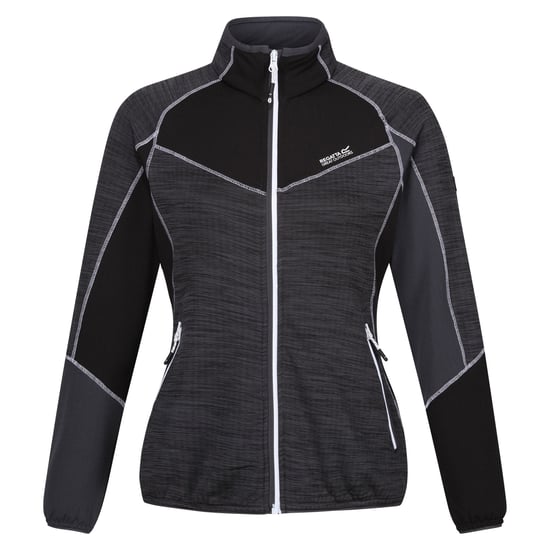 Regatta Dames/Dames Hepley II Full Zip Fleecejack (Afdichting Grijs/Zwart) - Image 1