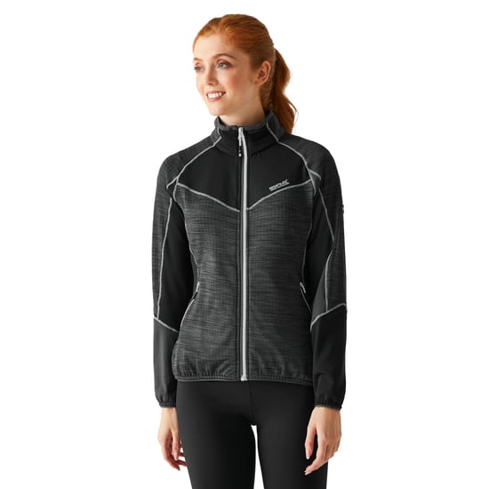 Regatta Dames/Dames Hepley II Full Zip Fleecejack (Afdichting Grijs/Zwart) - Image 5