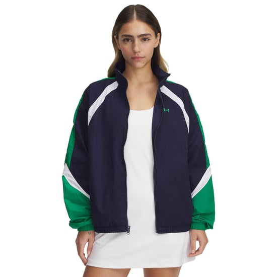 Under Armour Dames/Dames Icon Crinkle Jas (Blauw/Groen/Wit) - Image 1