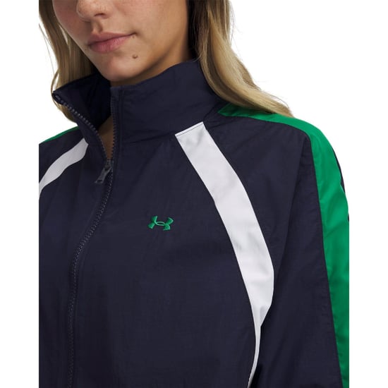 Under Armour Dames/Dames Icon Crinkle Jas (Blauw/Groen/Wit) - Image 3